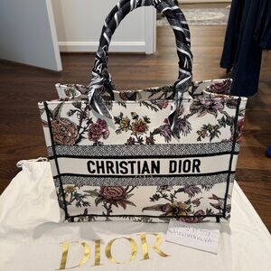 Dior Medium Book Tote Jardin Botanique